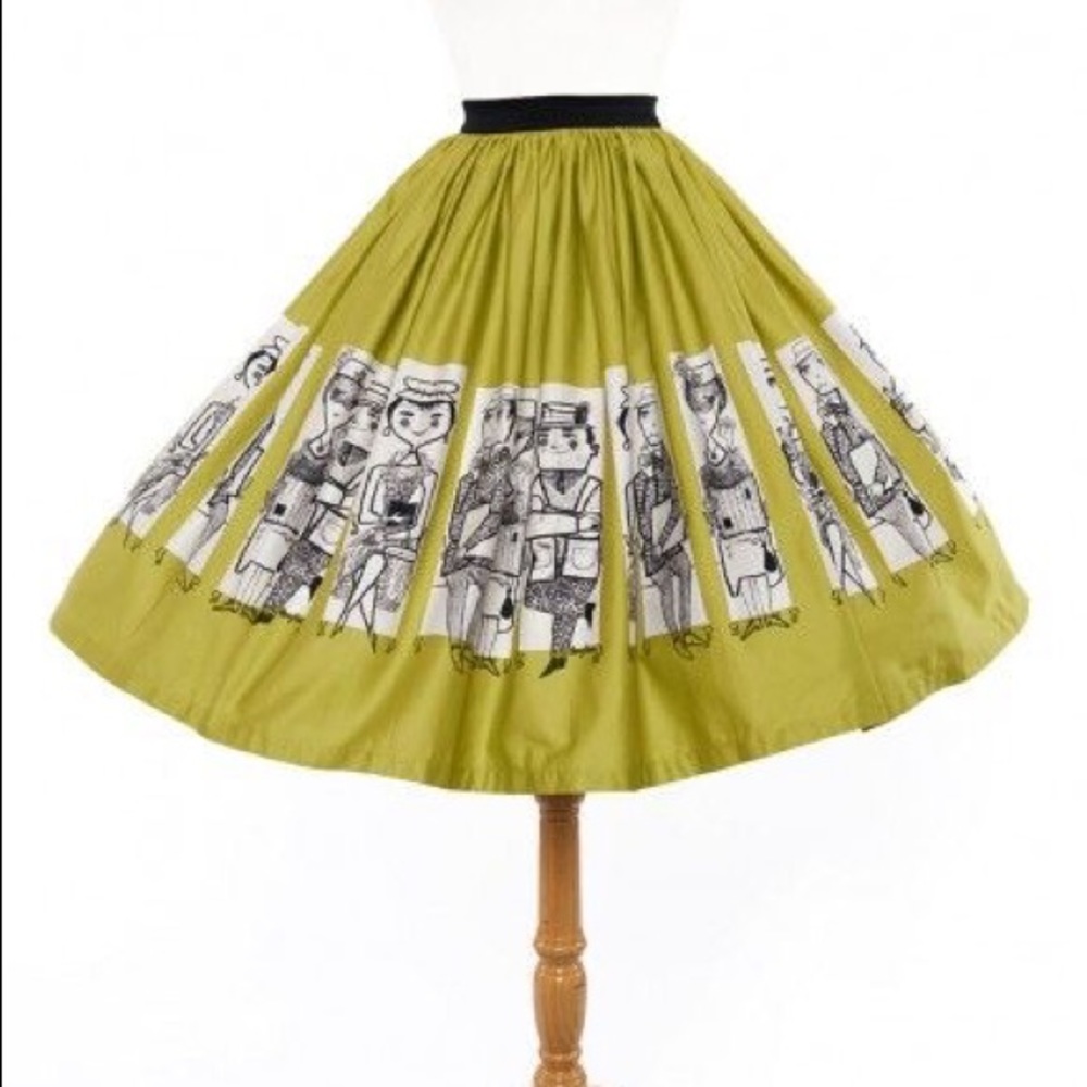 Pinup couture commuter Jenny skirt